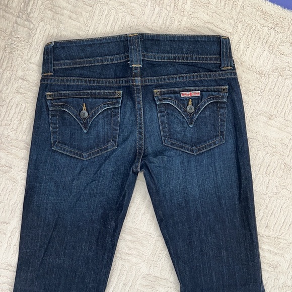 Hudson Jeans, size 28 bootcut, back flap pockets, dark wash EUC - Picture 5 of 16